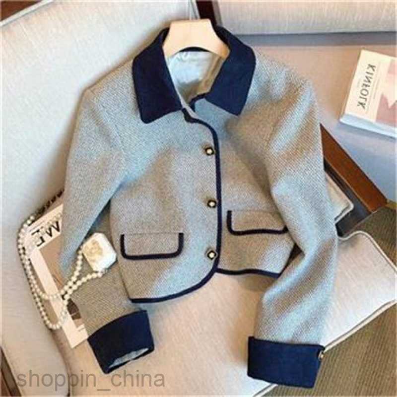 designer Women Jackets Coats fashion Short jacket for women spring autumn new spring outfit gentle stature high-end feel contrasting color suit
