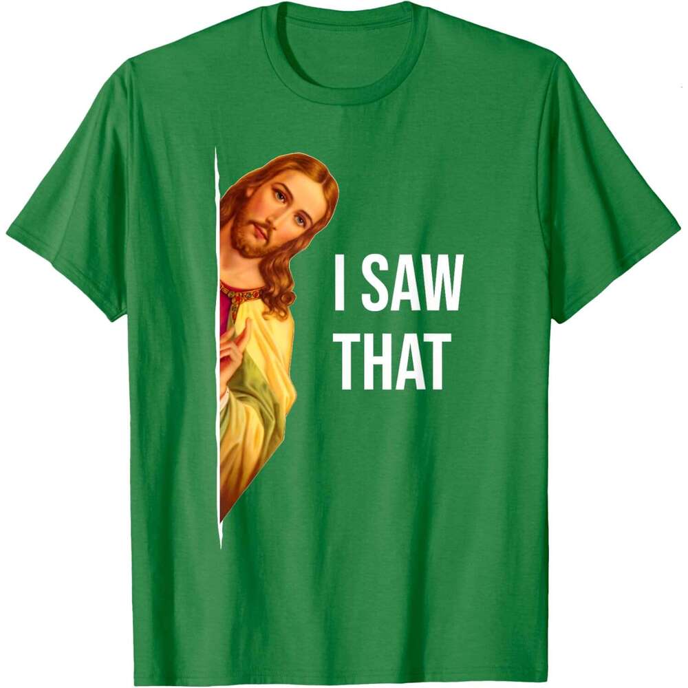 T shirt for Mens Funny Jesus Meme Quote T-Shirt Classic Fit Crew Neck Black Shirts Tshirt Graphic Tee Casual Tops Clothes Short sleeve Free shipping