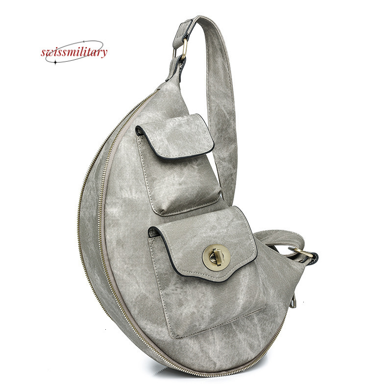 Large capacity women's bag PU bag new European and American women's bag women's waist bag chest bag H88#41 ddmy bd6e