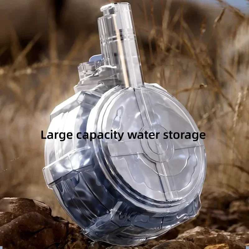 Automatic Desert Eagle Water Gun Toys Electric Shooting Flashing Lights Battle Water Pistol Spray Outdoor Pool Toys for Boy Gift H251216