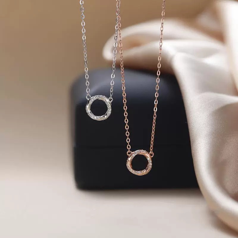 2024 Chocong Top Sell Irregular Circle Pendant Classical Jewelry Real 100% S999 Sterling Silver Pave Moissanite Diamond Party Sweet Cute Elegant Women