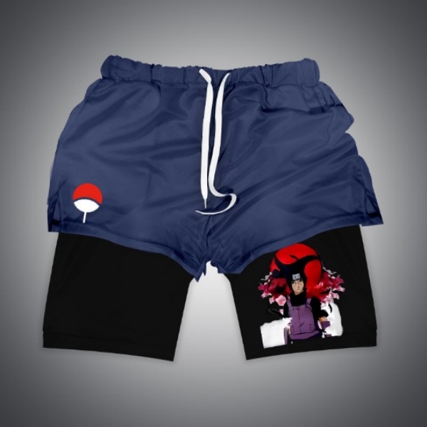 Men's Shorts Anime Jujutsu Kaisen Yuji 2 In 1 Compression For Men Summer High Spring Shorts Fitness Pants Dry Sweat Gym Training Pants Loose Swea