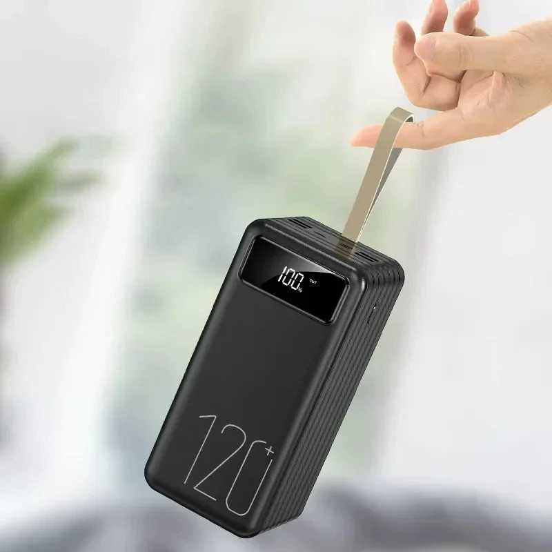 120000mAh Power Bank Outdoor Portable Power Bank Super Large Capacity Fast Charging Suitable for Mobile Phones Laptops TabletsCL240808