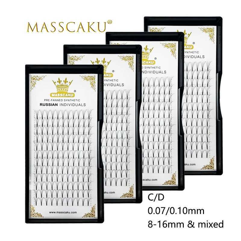 Wholesale 12 Lines 3D 4D 5D 6D Premade Fans Russian Volume Mega Lashes 8-15Mm Mix Length Faux Mink Premium Eyelash Extensionsm240806