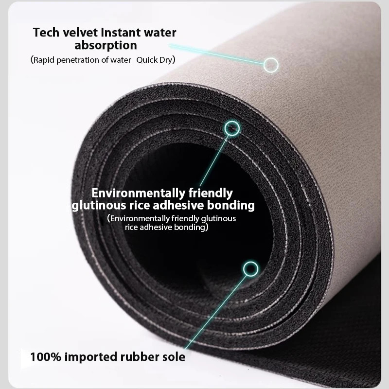Diatomaceous Earth Curved Bath Floor Mats Bathroom Mat Absorbent Anti Slip Quick Dry Bathroom Rug Toilet Door Carpet Washable 240807