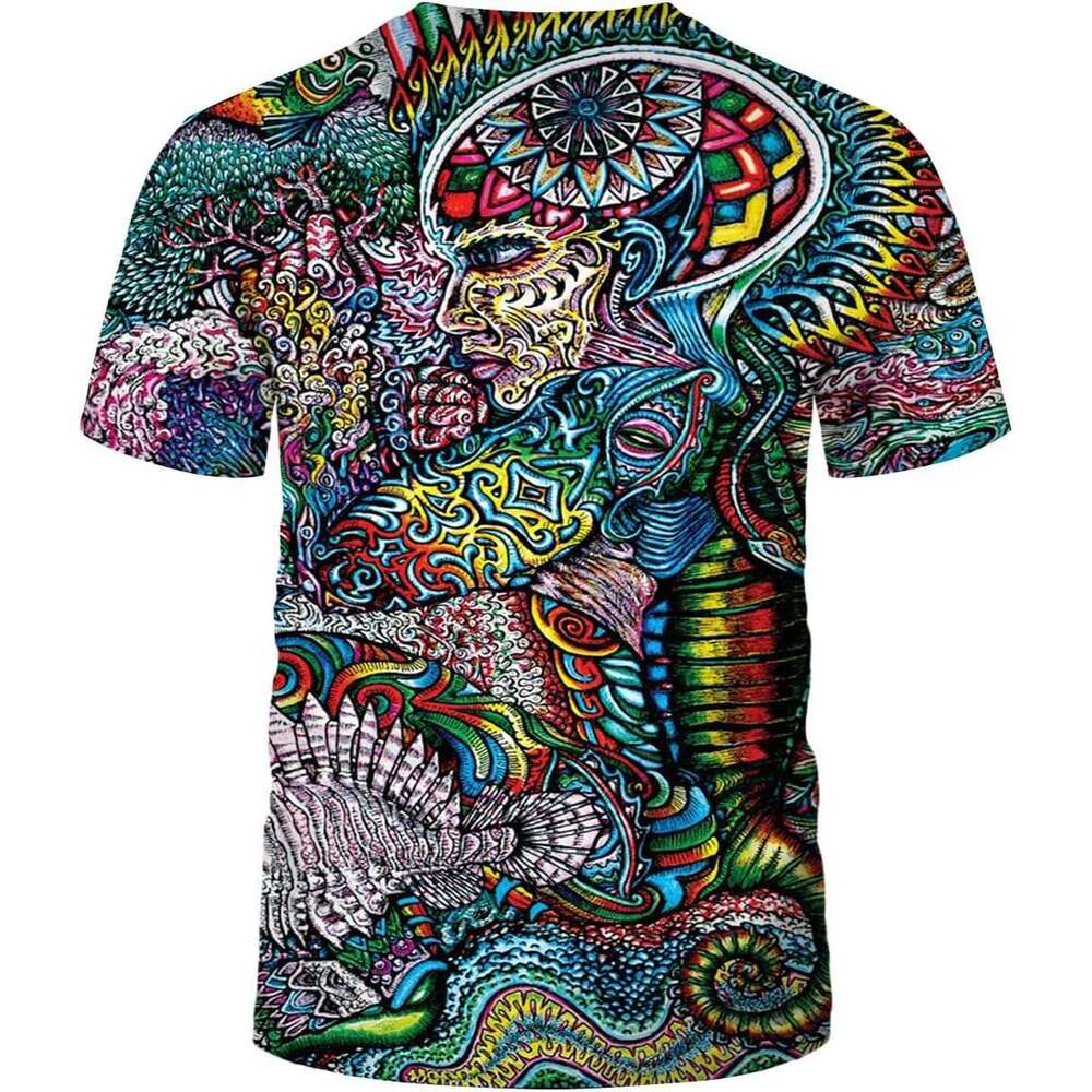 Mens T shirt Unisex Trippy T-Shirt 3D Printed Psychedelic Fashion Funny Pattern Shirt shirts tshirt graphic tee Casual tops summer clothes Short sleev