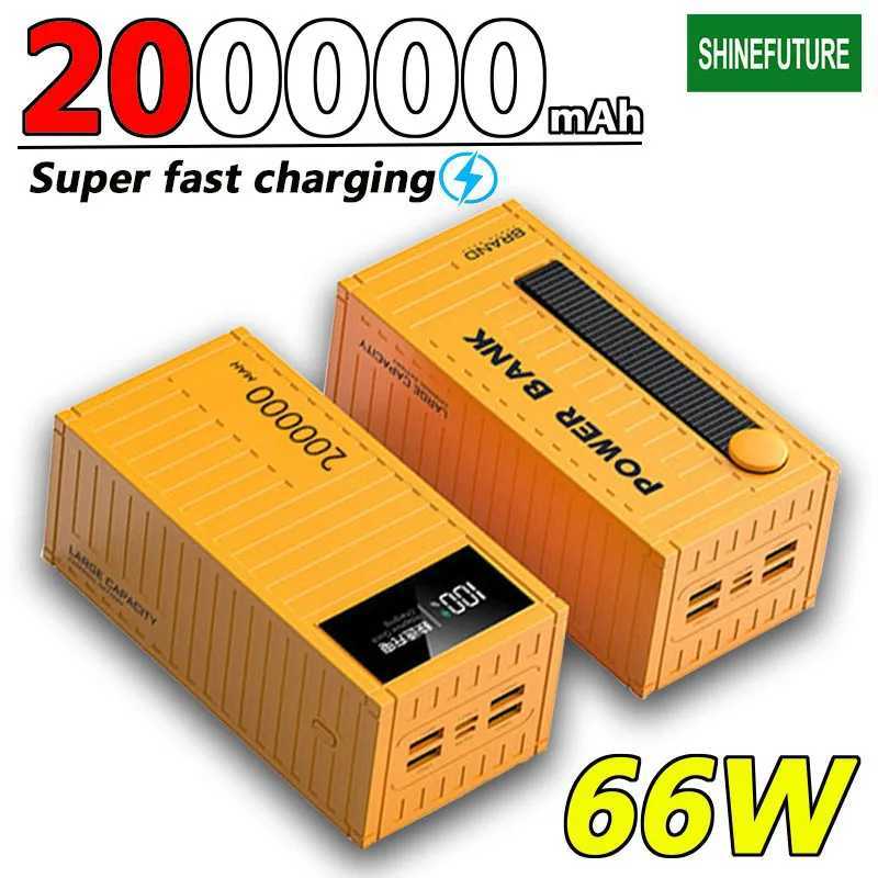 200000mAh Power Bank 66W PD QC 3.0 Charger Powerbank Large Battery Capacity Power Station Fast Charging For iPhone xm HUAWEICL240808