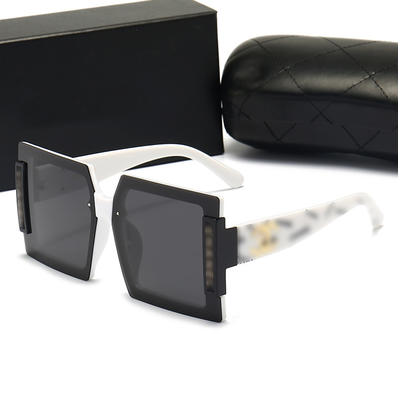 With Box Set Fashion Rectangular Sunglasses for Women New Vacation Beach Small Frame Eyewear Jelly Tone Luxury Brand Sun Glasses Uv380