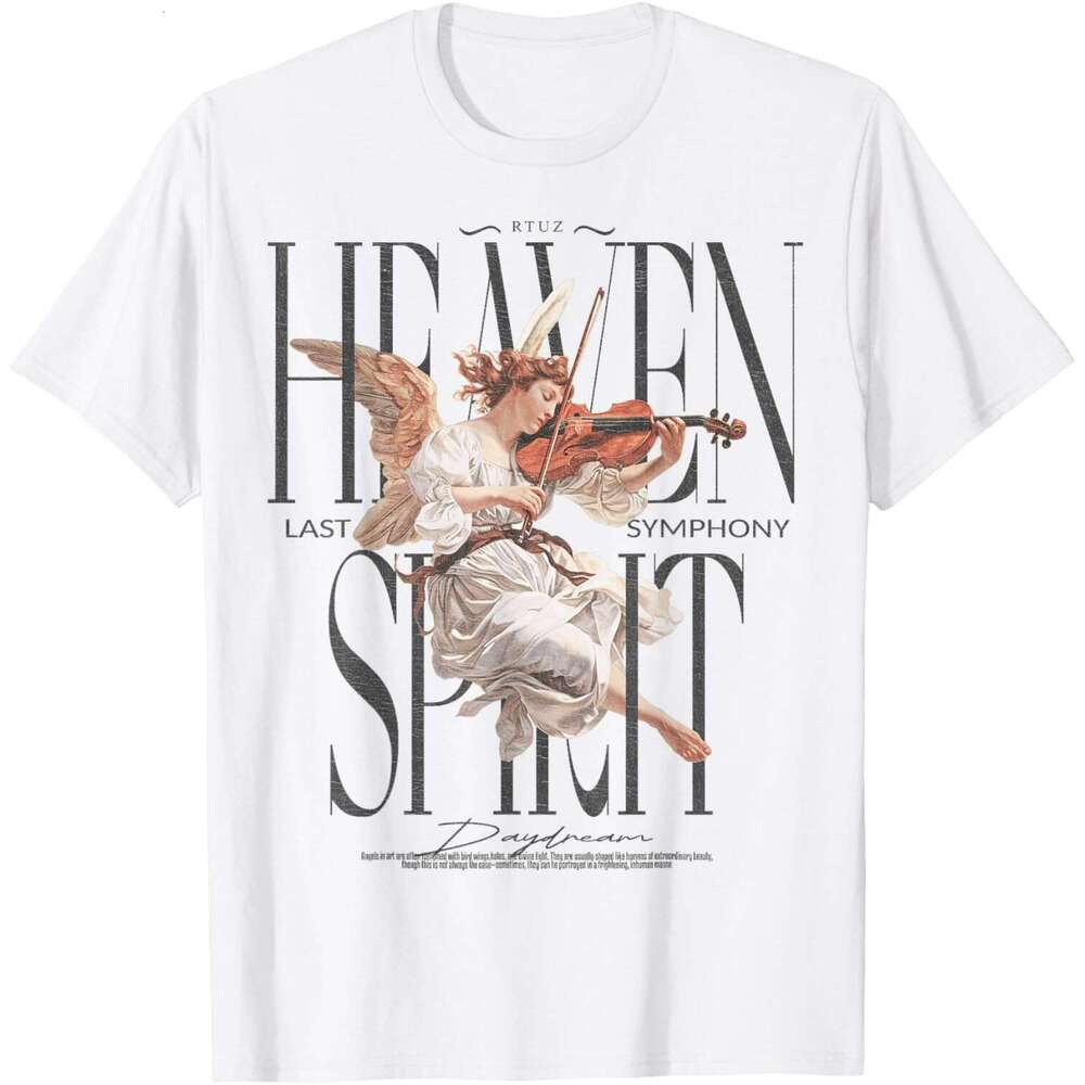 Summer T shirt for Mens Angel Guardian Angel Wings Holy Angel T-Shirt Shirts Tshirt Graphic Tee Casual Tops Clothes Short sleeve