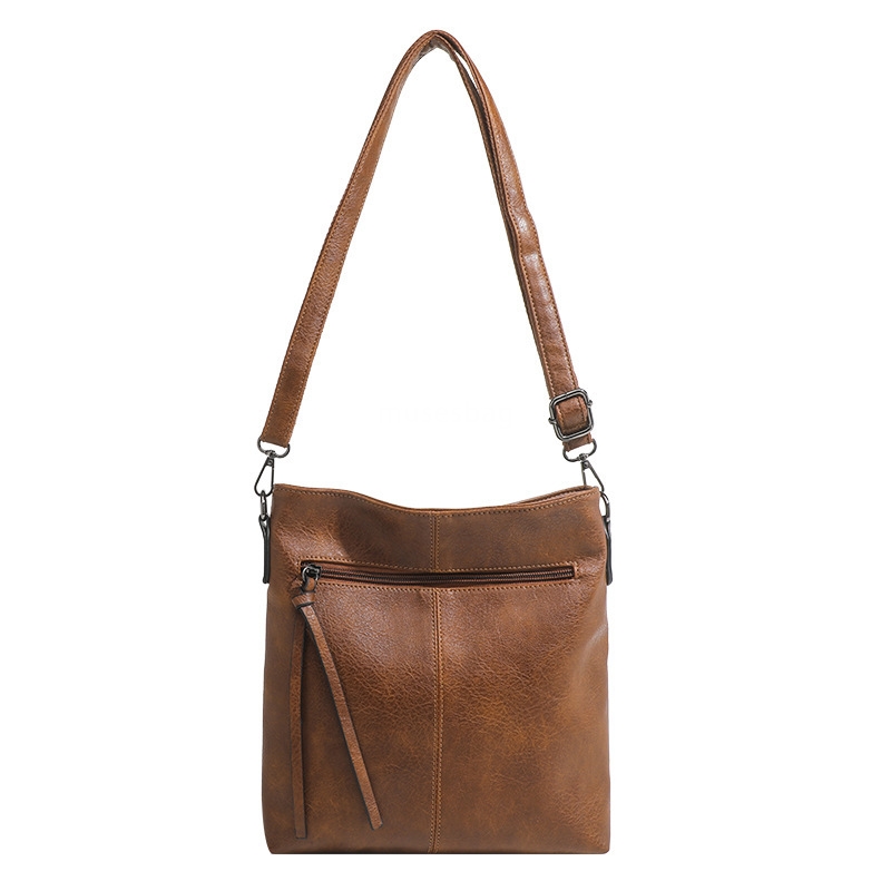 Factory direct Guangzhou women's bag retro romantic Su accessories double zipper bag wholesale casual single shoulder crossbody bag