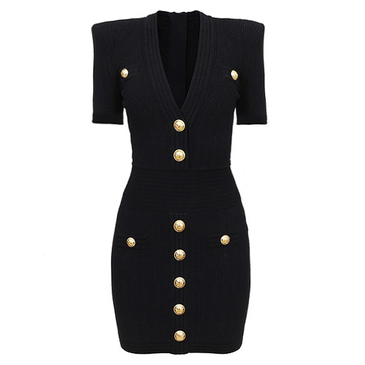 ZJYT Elegant V Neck Knitting Sweater Dresses for Women Summer Short Sleeve Slim Fit Sheath Mini Party Dress Elegant Vestido 240808