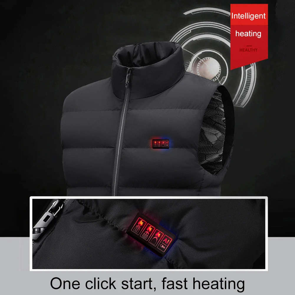 23 Heated Vest Zones Electric Heated Jacket Washable Mens Winter Jacket USB Winter Heating Vest Thermal Clothing Size M-7XL 240808 - view 4