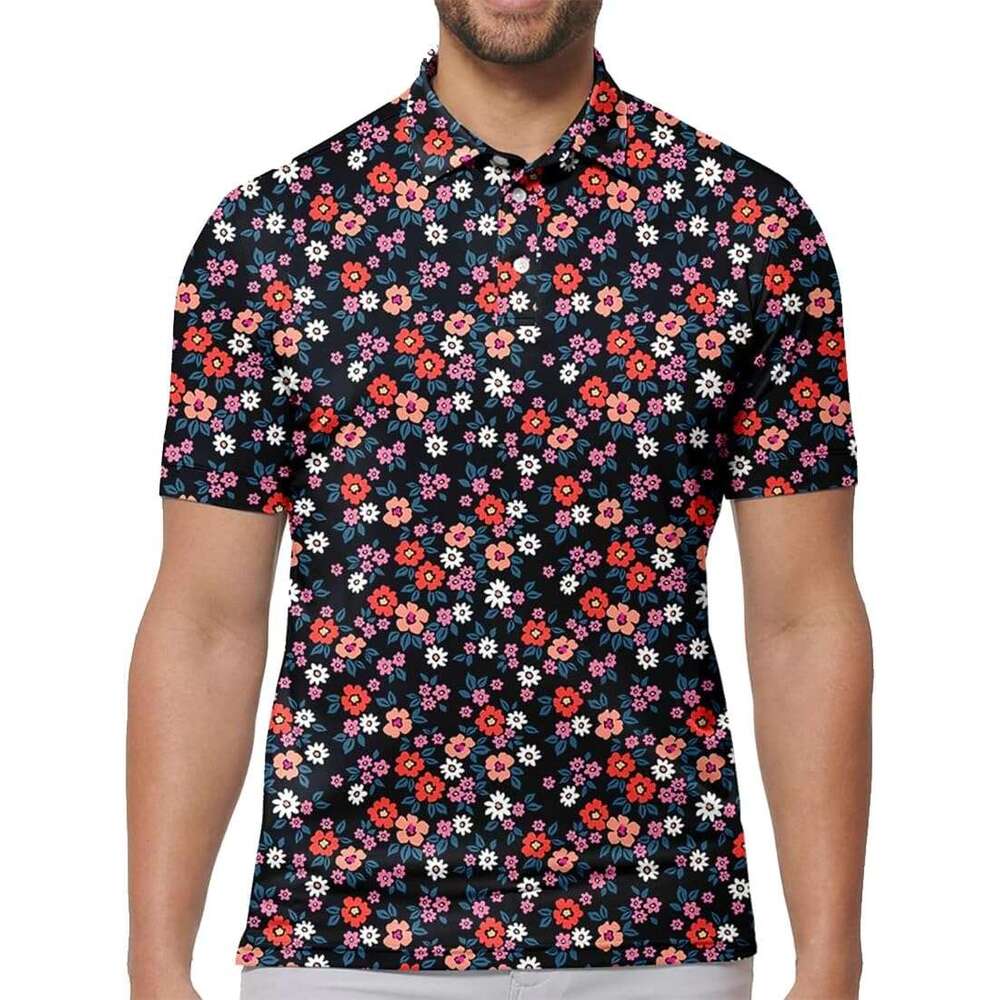 Fashion Mens Polo shirt 3D Printed Shirt Moisture Wicking Quick-Dry Performance Shirts for Men Polos shirts tshirt Casual tops summer clothes Short