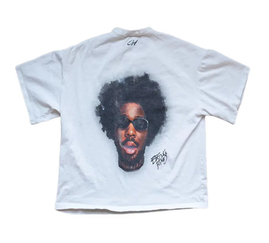 Retro hiphop oversized digital African letter printed short sleeved Tshirt for women Y2K top Gothic Harajuku loose shirt 240814