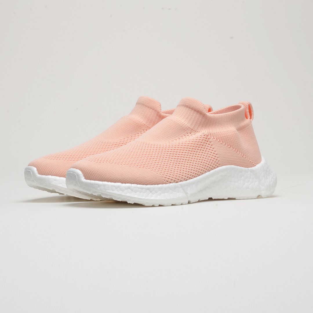 TREEPERI Lite Slip-on Lightweight Running shoes women Pink Triple White Sneakers men Black White Grey Trainers mens womens fashion sports sock shoes