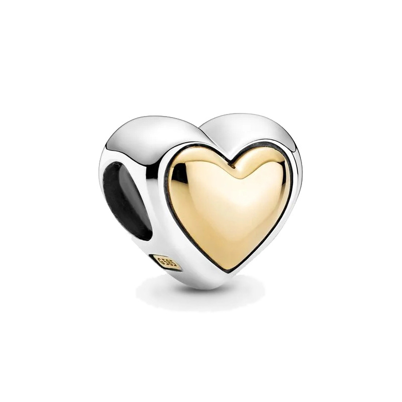 Daughter Mom Love PAN DS Beads For Jewelry Making Women Silver Heart Charm For Bracelet Necklace Mother Is Birthday Gift