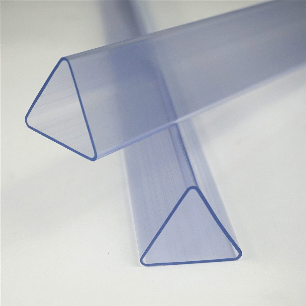 Triangle tube, PVC plastic special-shaped tube, IC electrical packaging tube, transparent tube, plastic tube, decorative tube