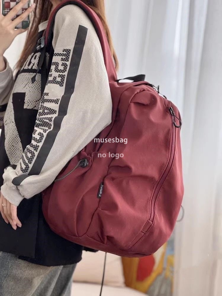 South Korea ins port wind simple solid color couple wind high school students large capacity personality leisure backpack