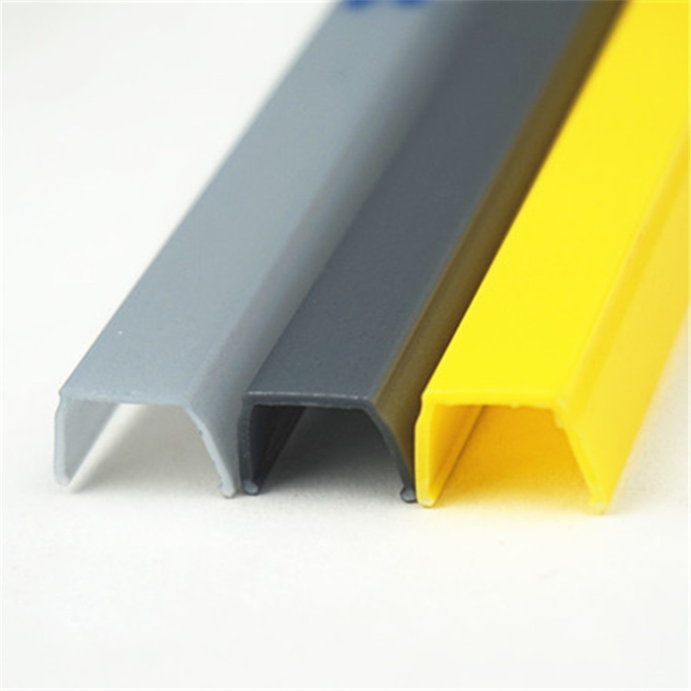 PVC plastic pipe, aluminum alloy card strip, plastic flat seal strip, plastic decorative strip, wiring pipe, wear-resistant U-shaped groove