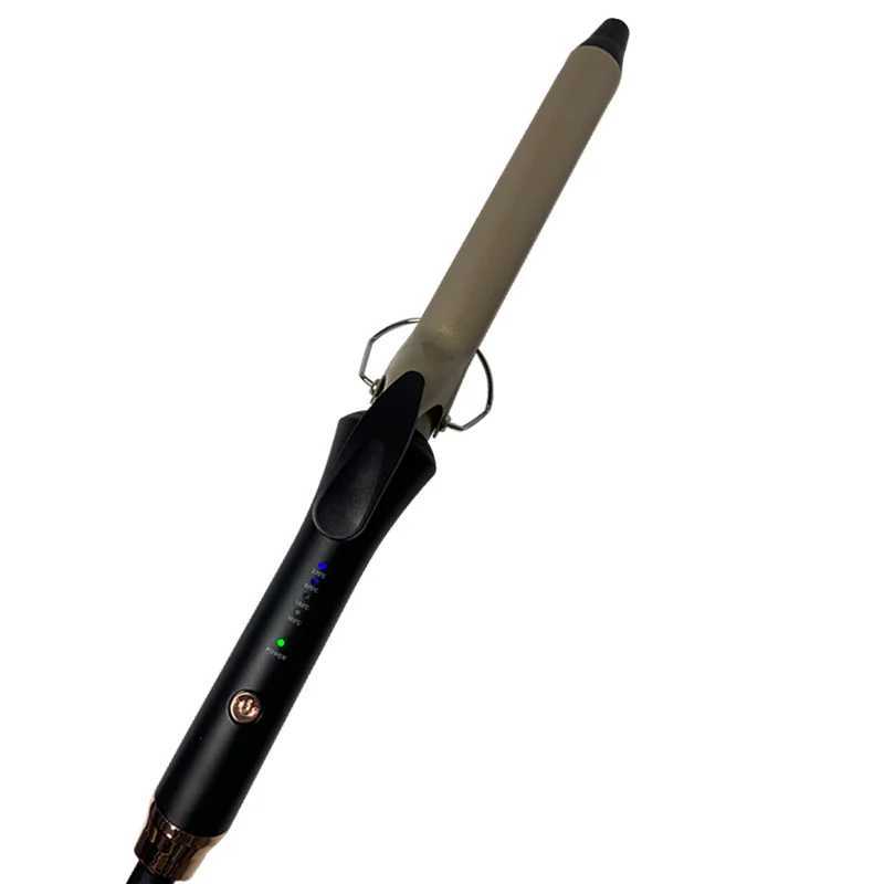 conical For curlers barber shop curling iron single tube ceramic glaze cone electric hair curly hair 110-240 - vXJ2410