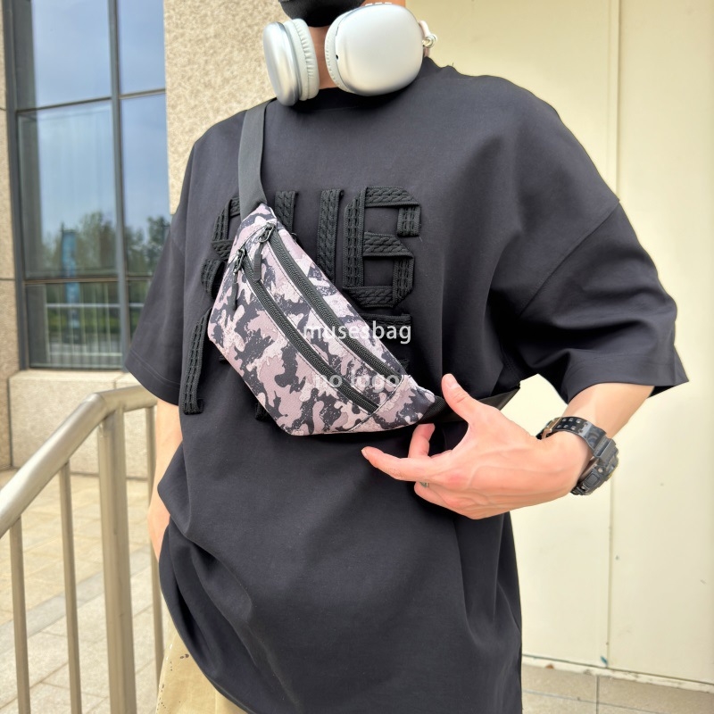 Cross-border men's waist pack casual chest stylish shoulder bag Sports satchel Small backpack crossbody bag men's bag