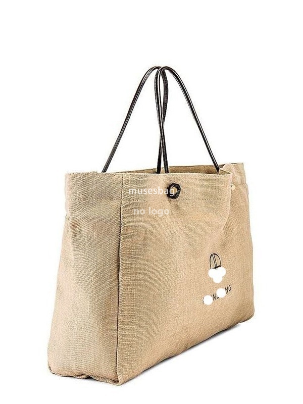 New high quality letter-printed large capacity Tote holiday cotton-linen canvas bag shoulder bag handbag