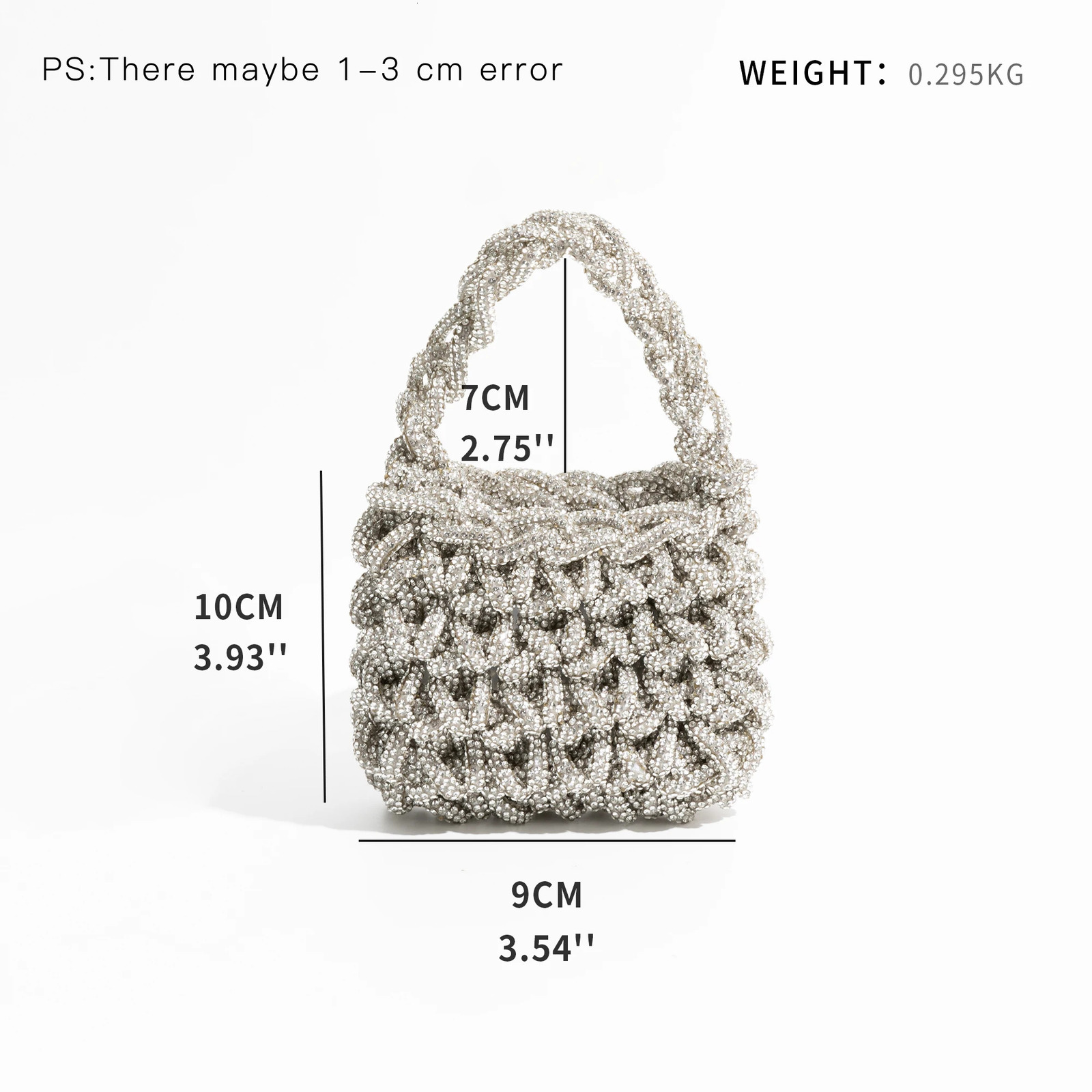 Sparkling s Woven Women Handbags Glitter Diamond Handmade Shoulder Crossbody Bag Evening Party Small Tote Purses 2024 240808