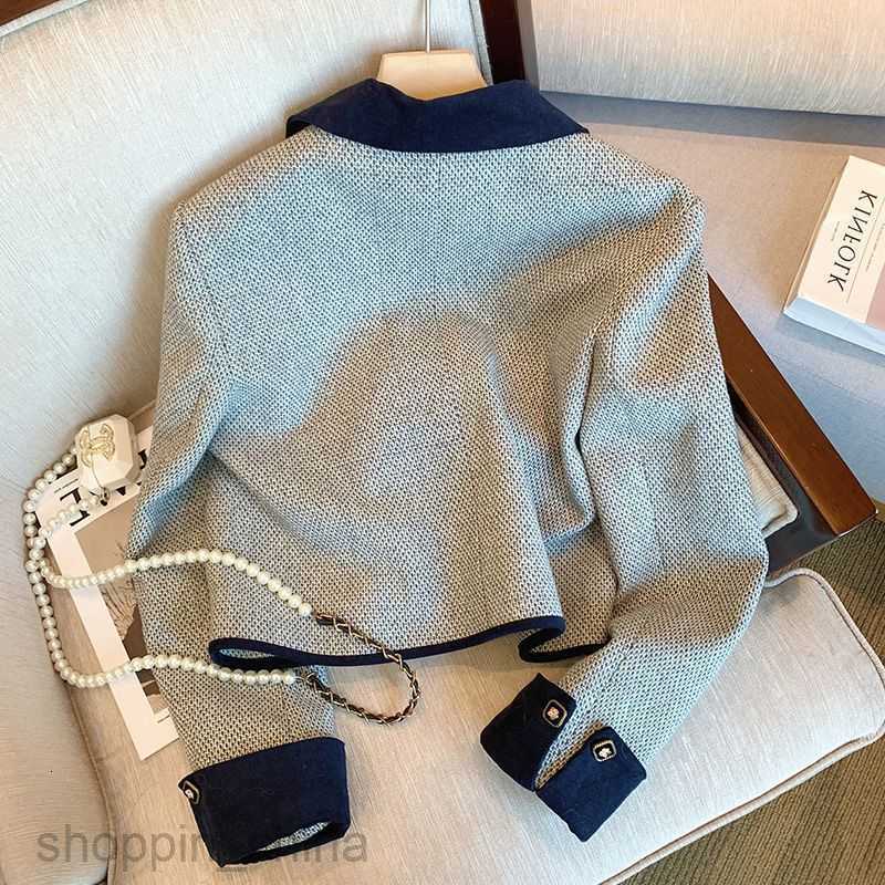 designer Women Jackets Coats fashion Short jacket for women spring autumn new spring outfit gentle stature high-end feel contrasting color suit
