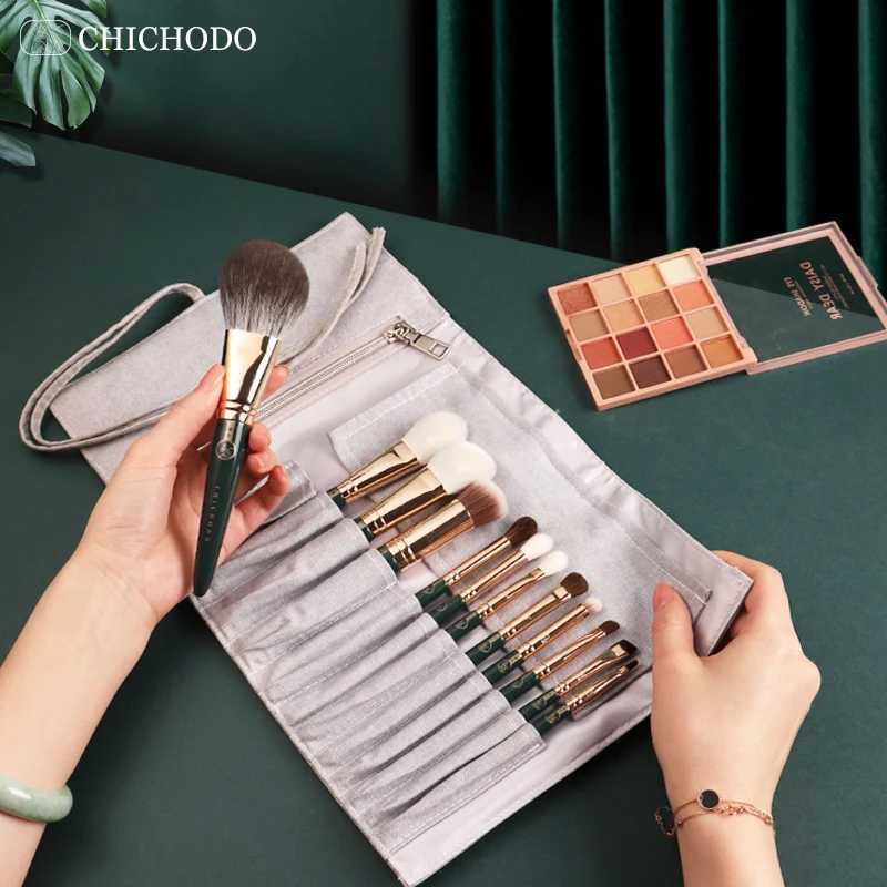 CHICHODO Makeup Brush-Green Cloud Cosmetic Brushes Series-High Quality Animal/Fiber Beauty Pens-Professional Make up Tools Y240807