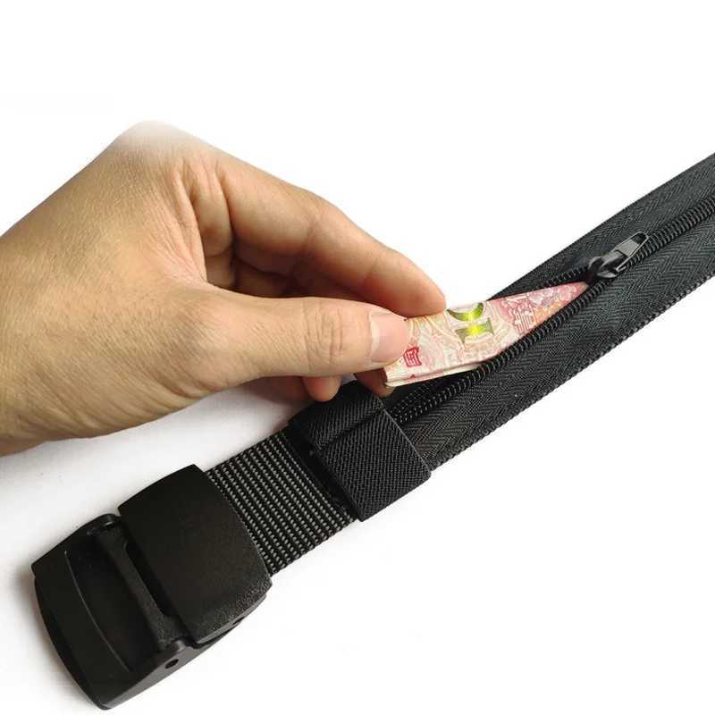 Womens portable hidden money strap travel cash anti-theft strap wallet purse mens secret hidden strap W240807