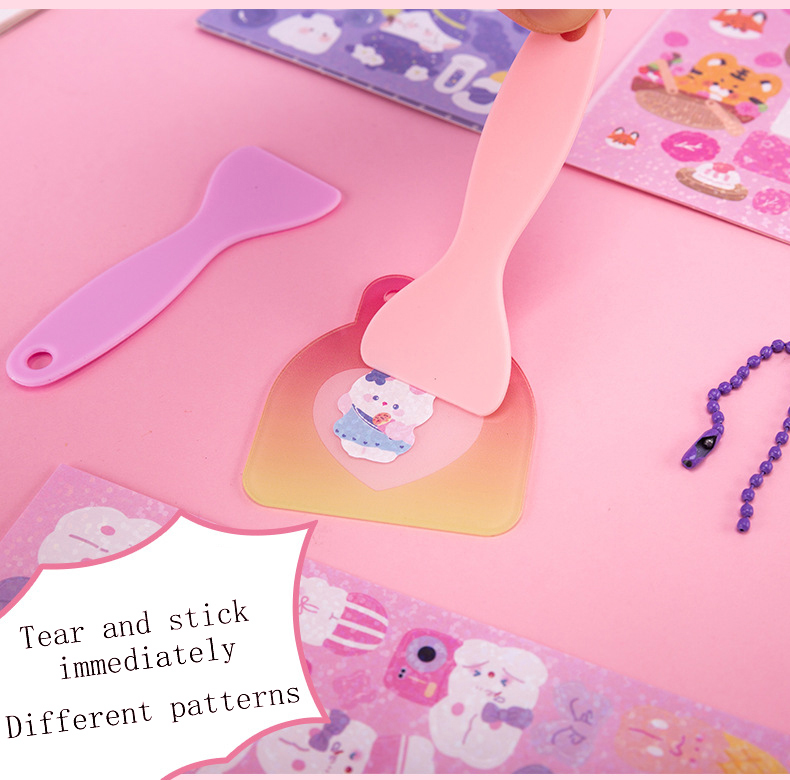Guka Sticker Set Wholesale Creative Cartoon Children's Cute Pet Stickers Gift Box DIY Student Account Material Randomly send styles