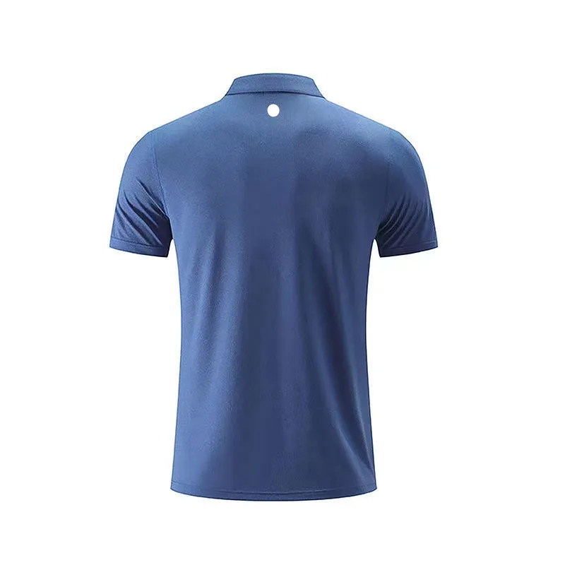 Outdoor Men's Polo Shirt Mens Quick Dry Sweat-wicking Short Top Male Short Sleeve High Quantity