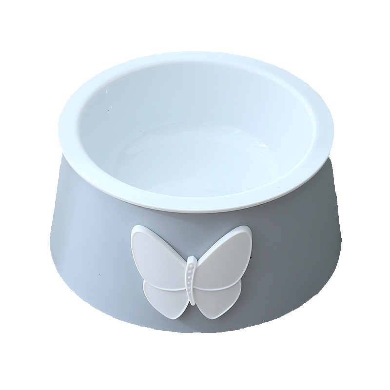 Stylish White Porcelain-Look Dog and Cat Dinner Bowls - Easy Clean, Non-Slip Base