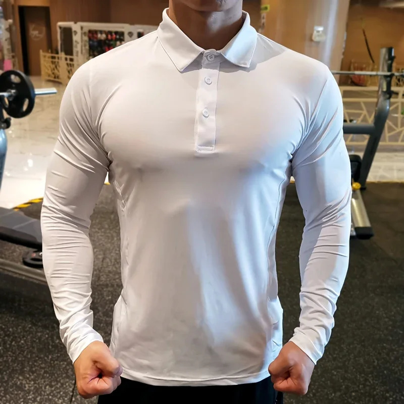 Mens compression sports Tshirt long sleeved gym running clothing tight fitting sportswear hiking Rashgar plus size 240827