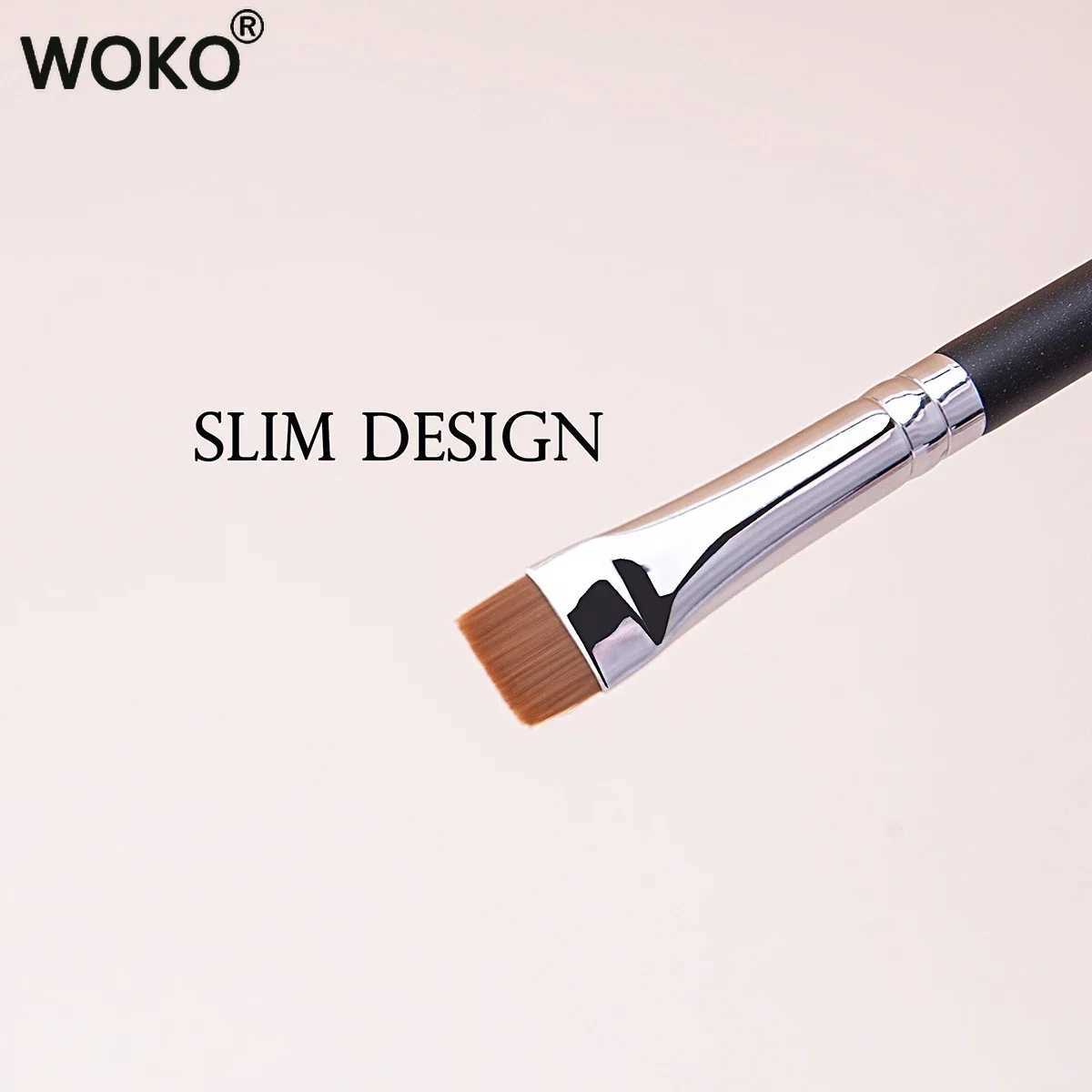 212 Flat Eyebrow Brush Ultrathin Eyebrow Makeup Brushes Flat Eyeliner Brush Thin Eye Liner Brow Contour Beauty Brush Tool Y240807