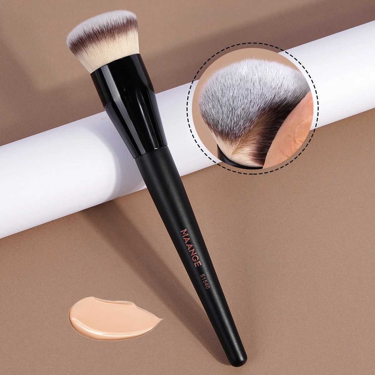 MAANGE 1PCS Professional Makeup Brush Kabuki Foundation Brush Face Contour Brush for Liquid Cream Powder Buffing Makeup Tools Y240807