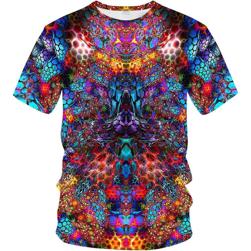 Mens T shirt Trippy T-Shirt 3D Printed Art Lotus Flower Peace Love Shirt Top shirts tshirt graphic tee Casual tops summer clothes Short sleeve Free sh