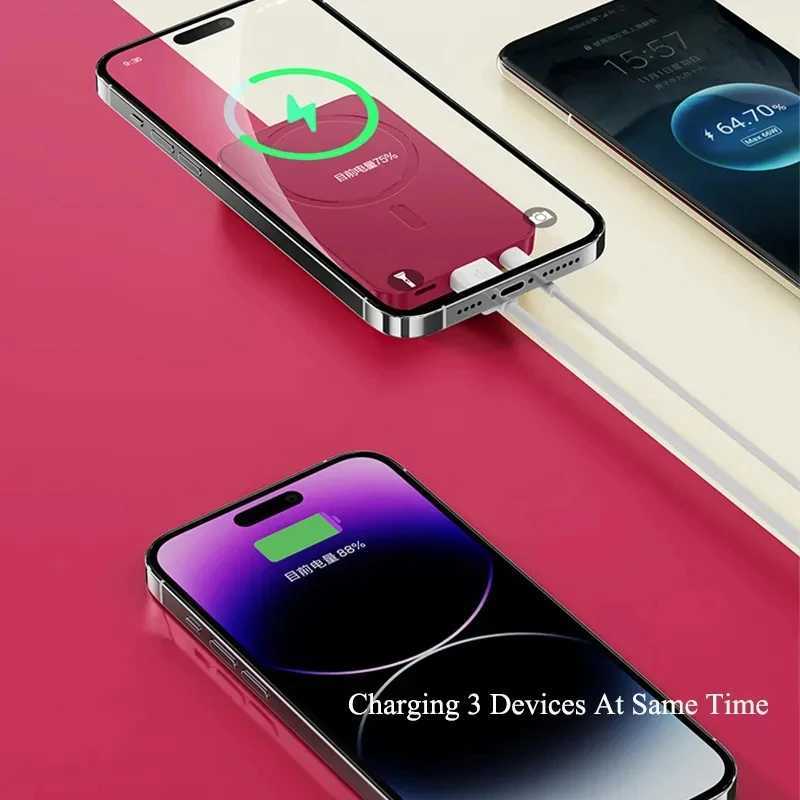 30000mAh Power Bank Magnetic 22.5W Fast Charging PD20W Wireless External Battery Magsafe Powerbank For iPhone 14 Samsung HuaweCL240808