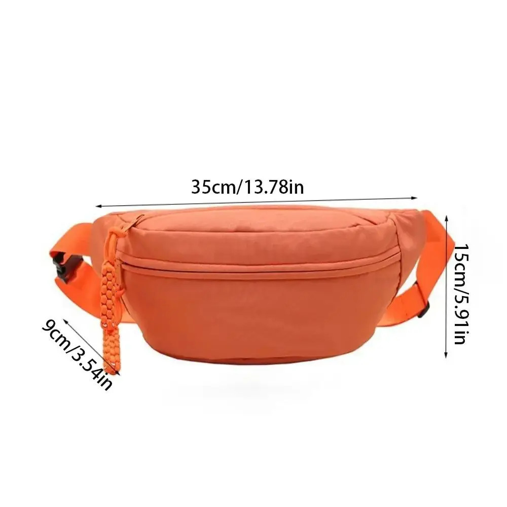 Oxford Cloth Womens Chest Bag Fashion Half Moon Waterproof Running Belt Bags Multifunctional Large Capacity Waist Bags Outdoor 240808