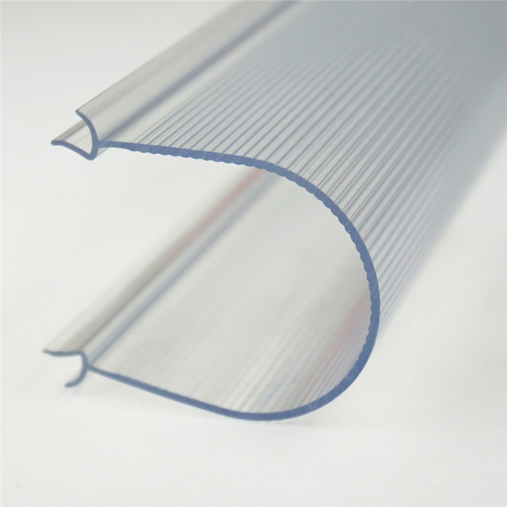 U-shaped lampshade, LED lampshade, transparent striped lampshade, waterproof and UV resistant PVC extruded groove