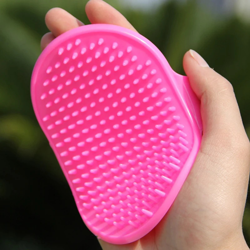 2026 New Cat Bath Brush Comb Rubber Hair Fur Grooming Massaging Massage Glove Pet Shower Dog Brushes Drop 240807 Free Shipping