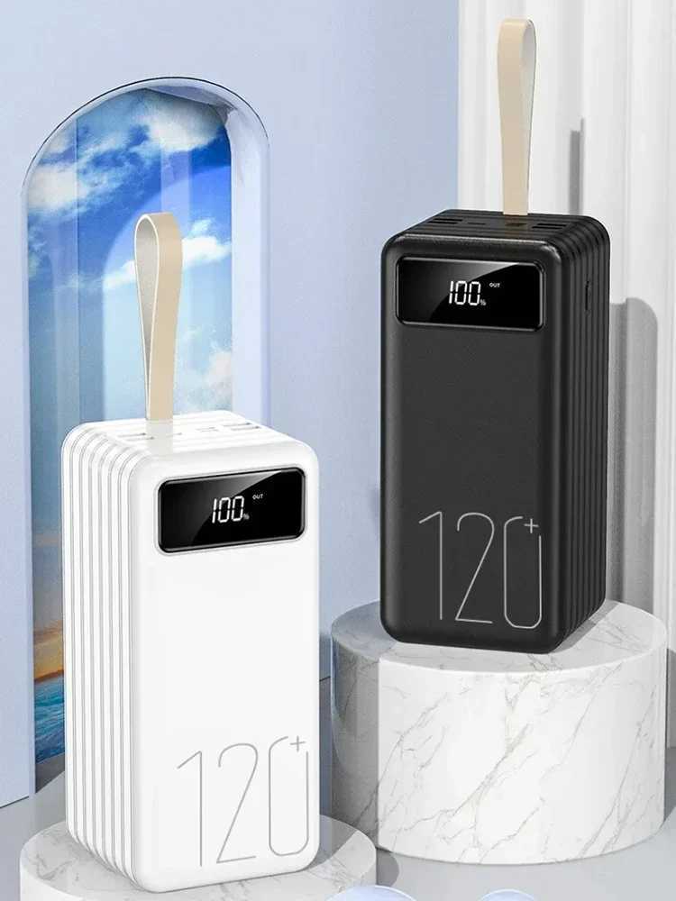 120000mAh Power Bank Outdoor Portable Power Bank Super Large Capacity Fast Charging Suitable for Mobile Phones Laptops TabletsCL240808
