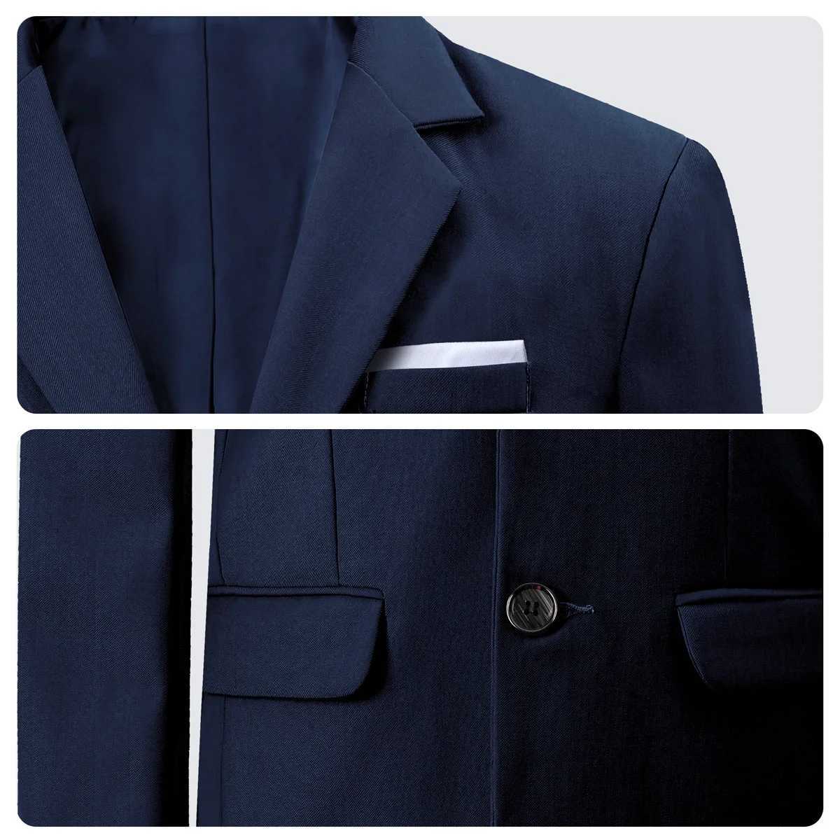 Suits Suit for Kids Boys Easter Outfit Church Party Blazer Wedding Ceremony Flower Piano Performance Birthday Gift Clothes Set 3 PCS L260119