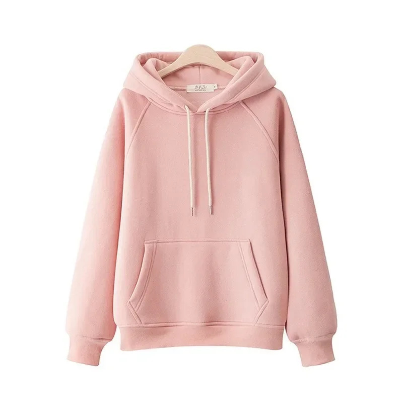 Casual Hooded Hoodies Japanese Girl Student Fashion Sweatshirts Thick Spring Autumn Harajuku Loose Hoodie Knit Pullovers 240812