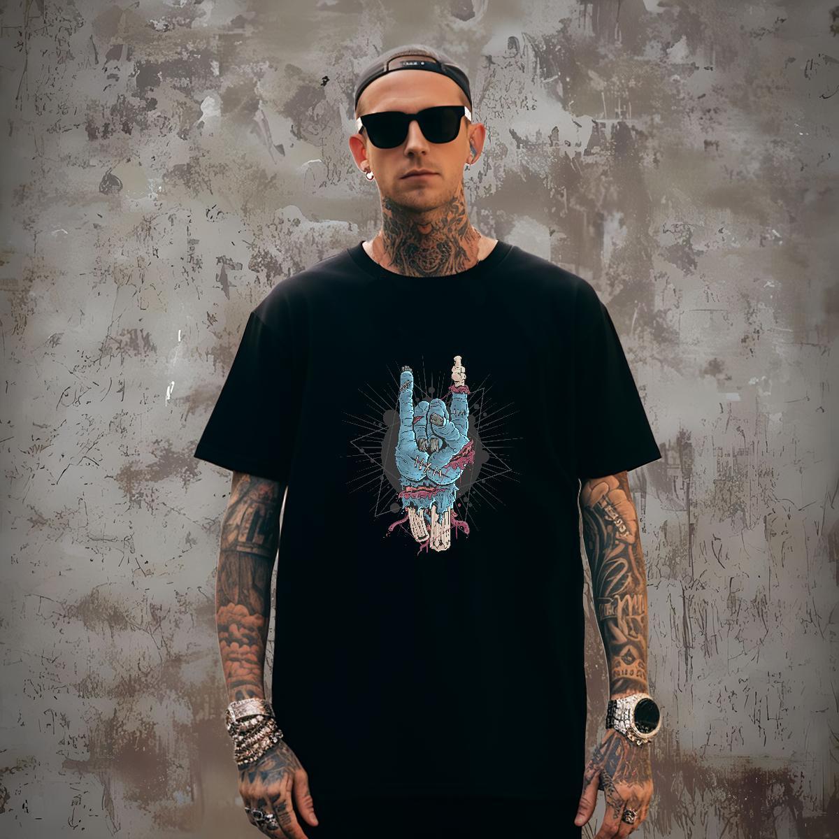 Designer Man T Shirts hand Breathable Crew Neck Daily Outfit Anime 230g Pure Cotton Couples T Shirts Wholesale Top Tees