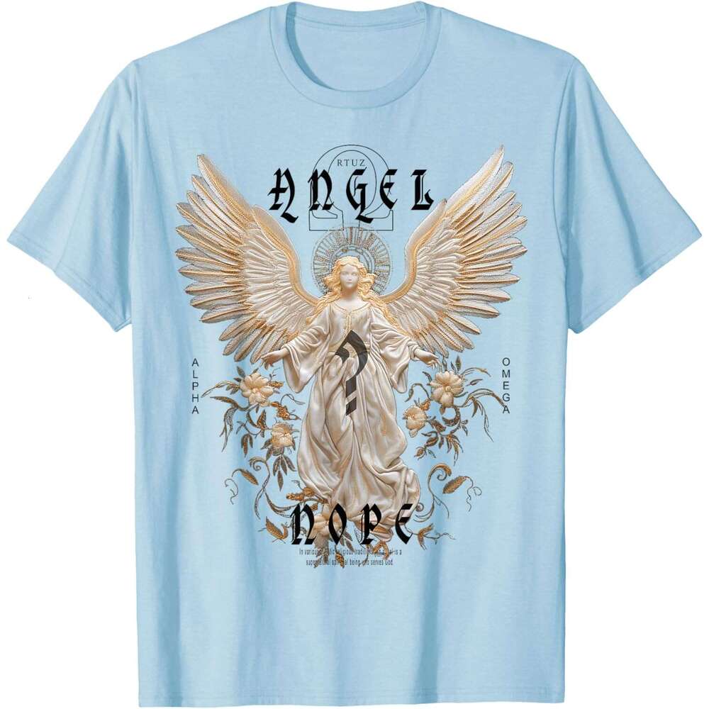 25ss Casual Summer T shirt for Mens Womens Angel Wings Guardian Holy T-Shirt Shirts Tshirt Graphic Tee Tops Clothes Short sleeve Free shipping