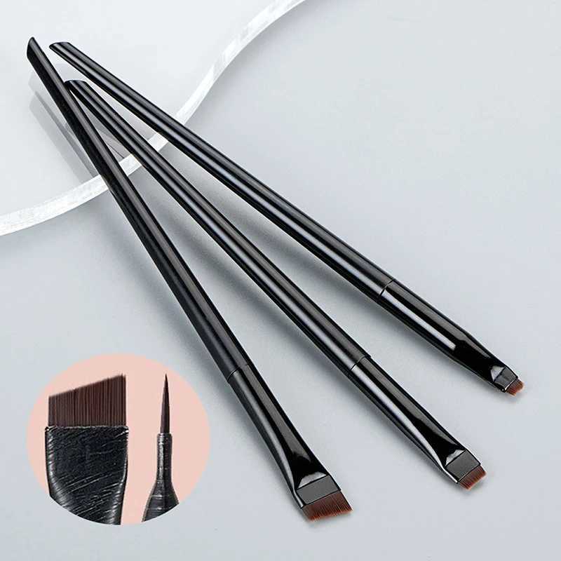 3Pcs Blade Eyeliner Brush Eyebrow Portable Flat Fine Brow Contour Makeup Brushes Cosmetic Beauty Tool Y240807