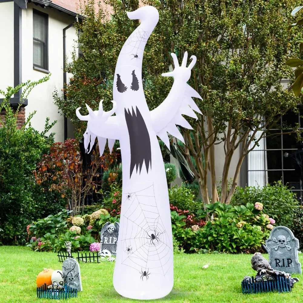 Halloween Inflatables Ghost Outdoor Decorations Blow Up Yard Towering Terrible Spooky Flame Lamp Ghost Y240807