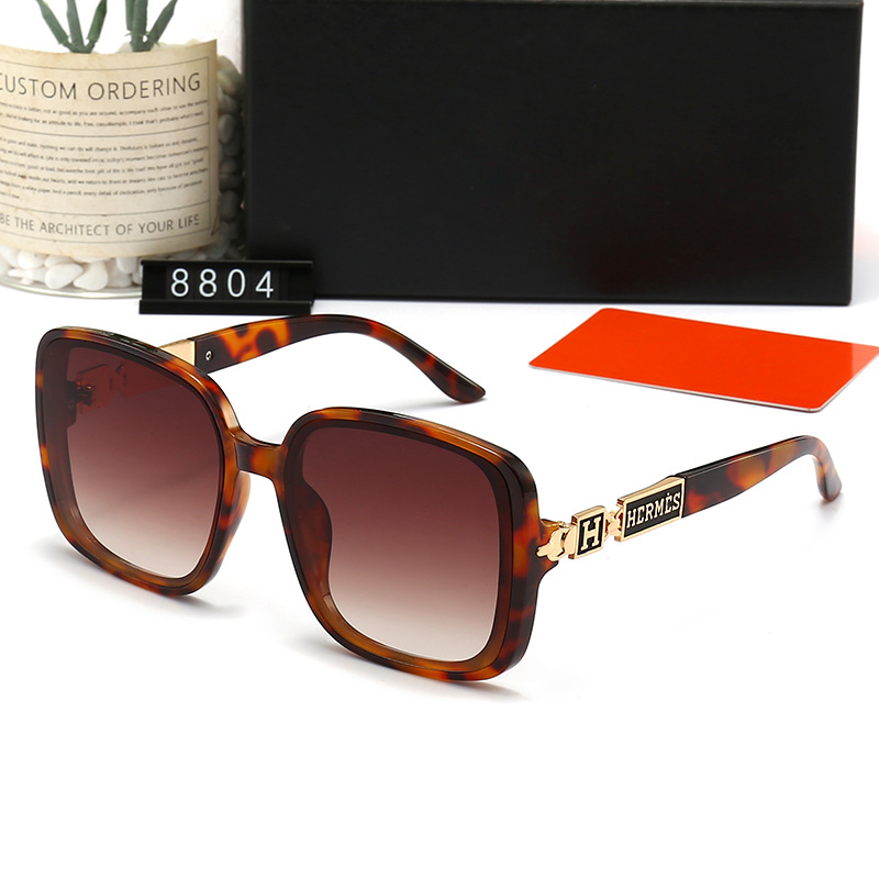 With Box Set Women's Sunglasses Ladies High Quality Vintage Big Frame Party Accesories Glasses UV380 Cycling Driving Lens Men Summer Fashion