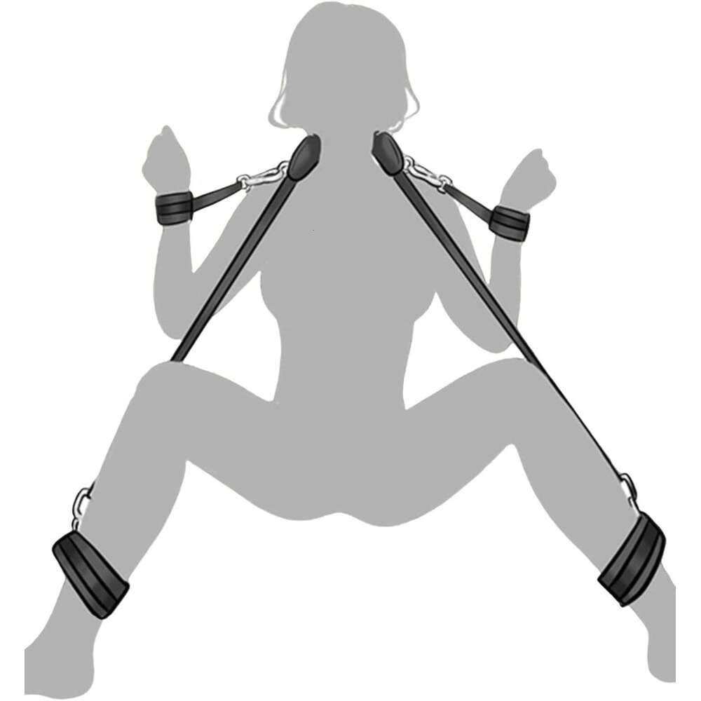 BDSM Bondage Set Adult Sex Toys,Restraints Womens Sex Toys with Wrist & Thigh Cuffs, AdjustableRope BDSM Toys Bondage Gear & Accessories Couples Sex T